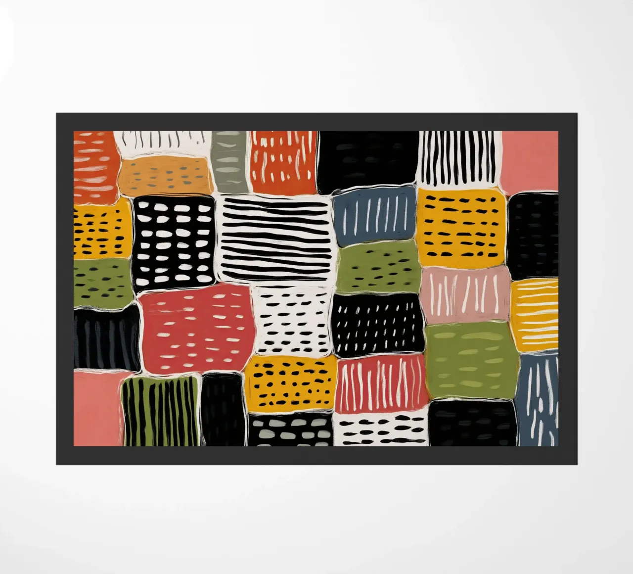 Playful Patchwork deurmat van Sienna Atelier