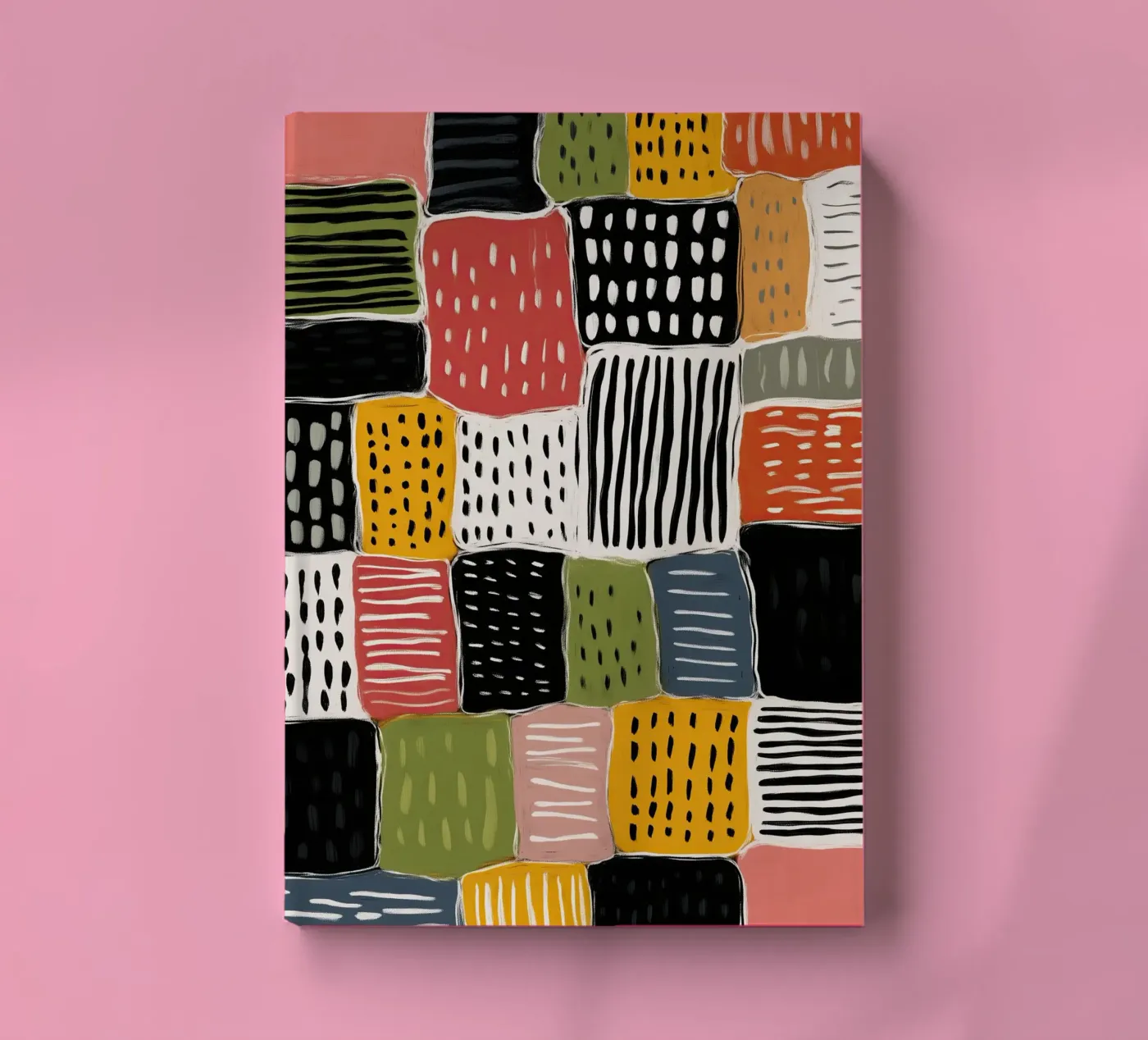 Playful Patchwork notebook by Sienna Atelier