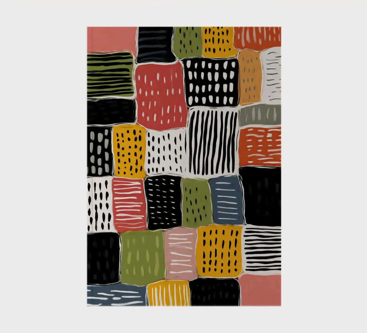 Playful Patchwork notebook by Sienna Atelier