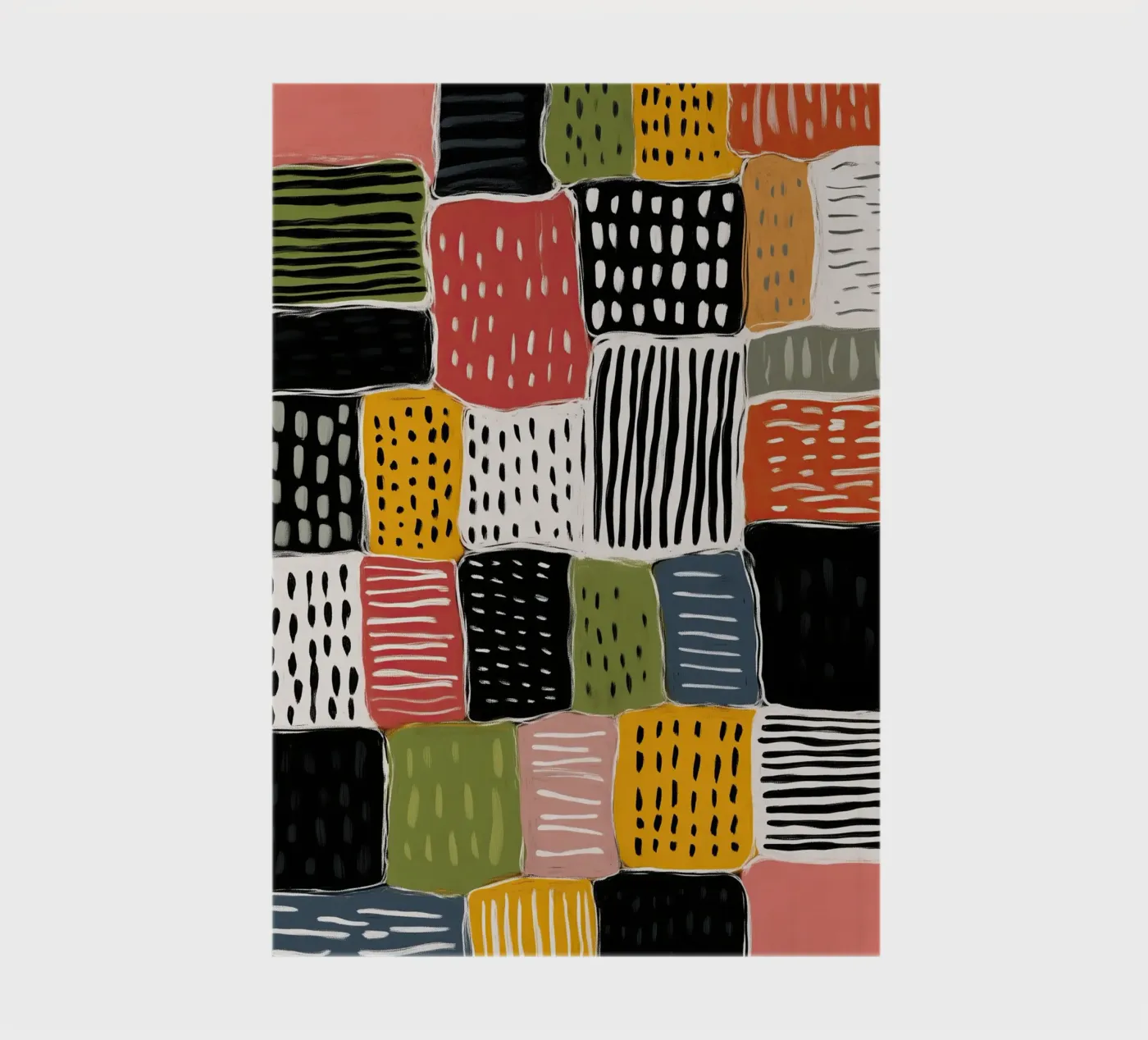 Playful Patchwork notebook by Sienna Atelier