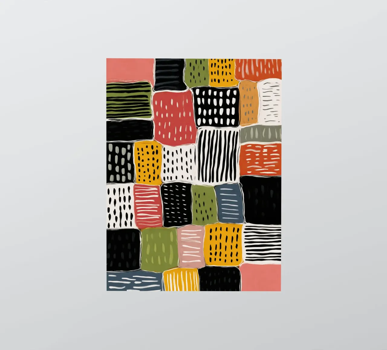 Playful Patchwork Sticker von Sienna Atelier