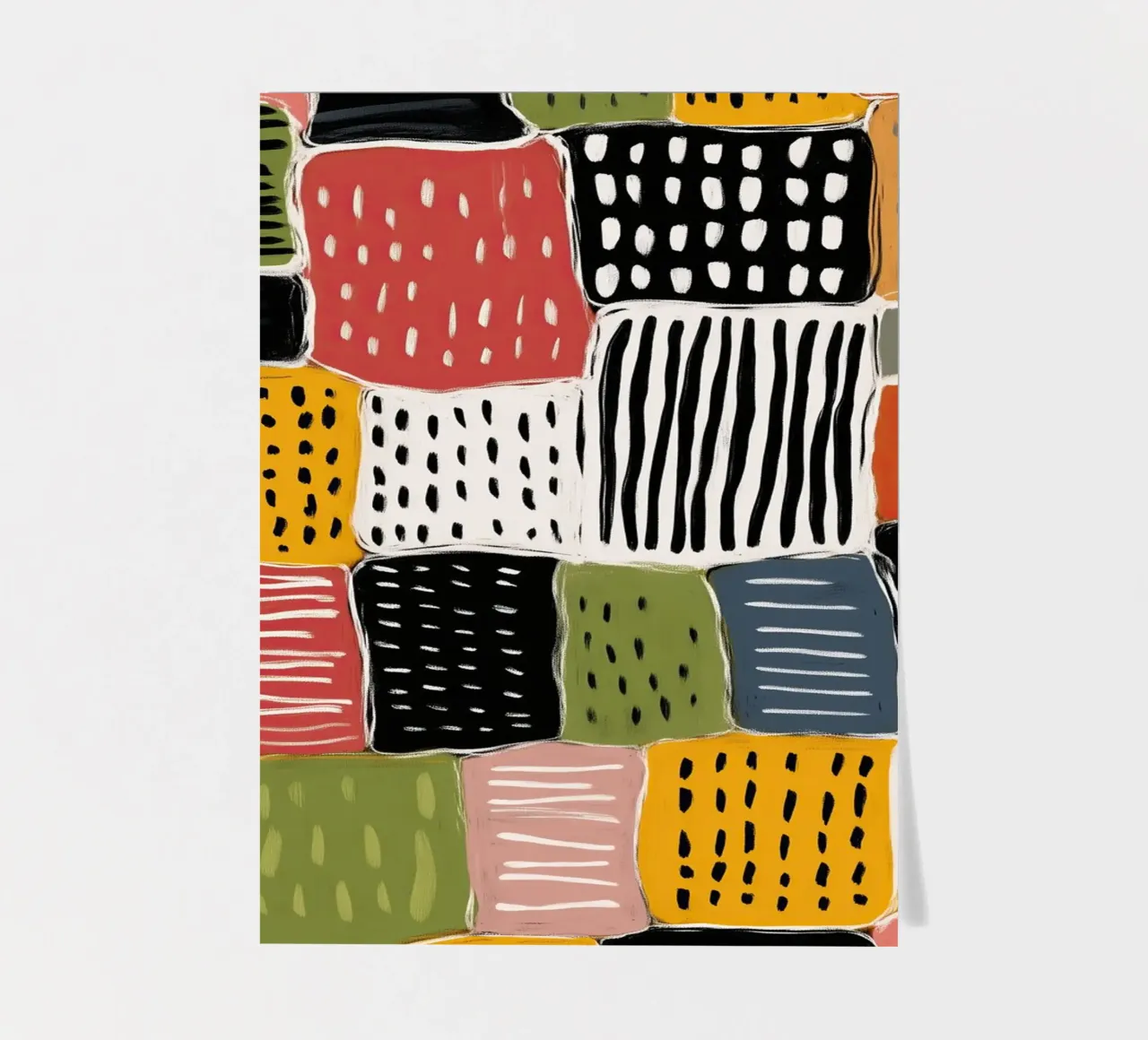 Playful Patchwork stickervel van Sienna Atelier