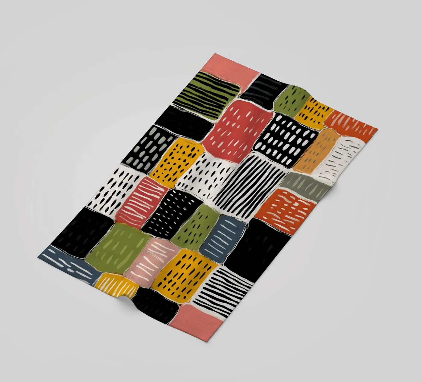 Playful Patchwork Strandtuch von Sienna Atelier