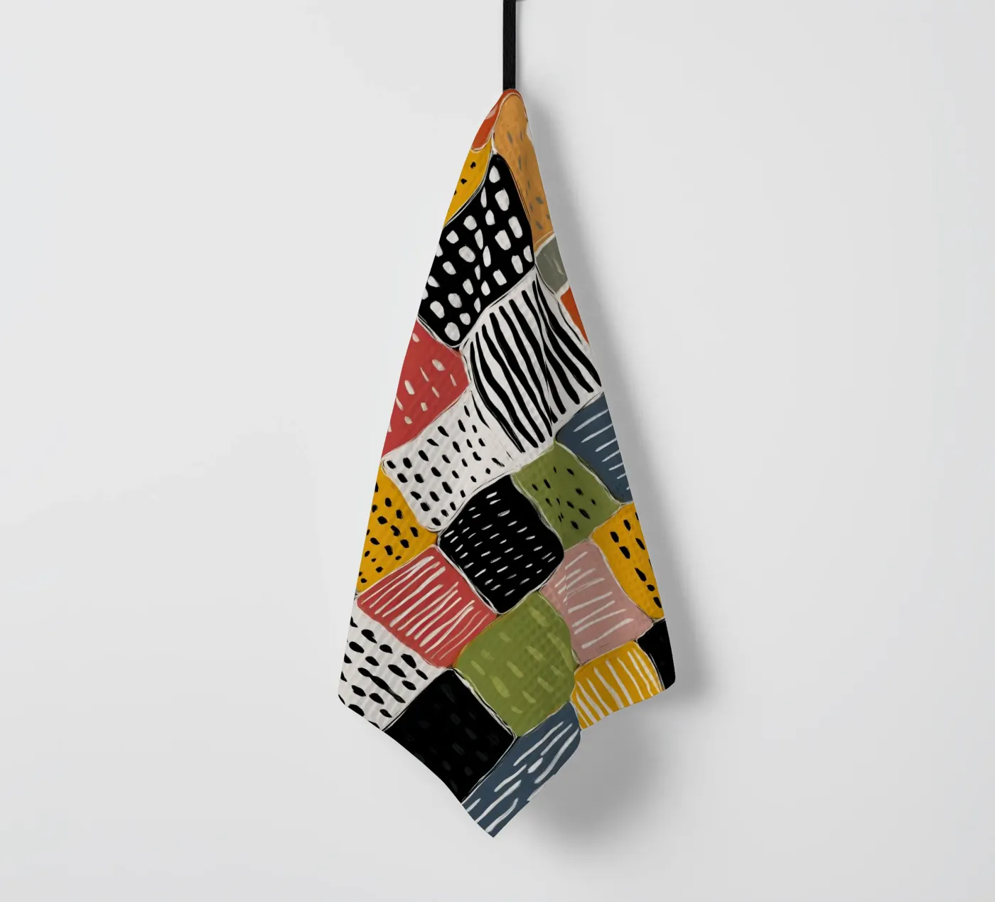 Playful Patchwork Geschirrtuch von Sienna Atelier