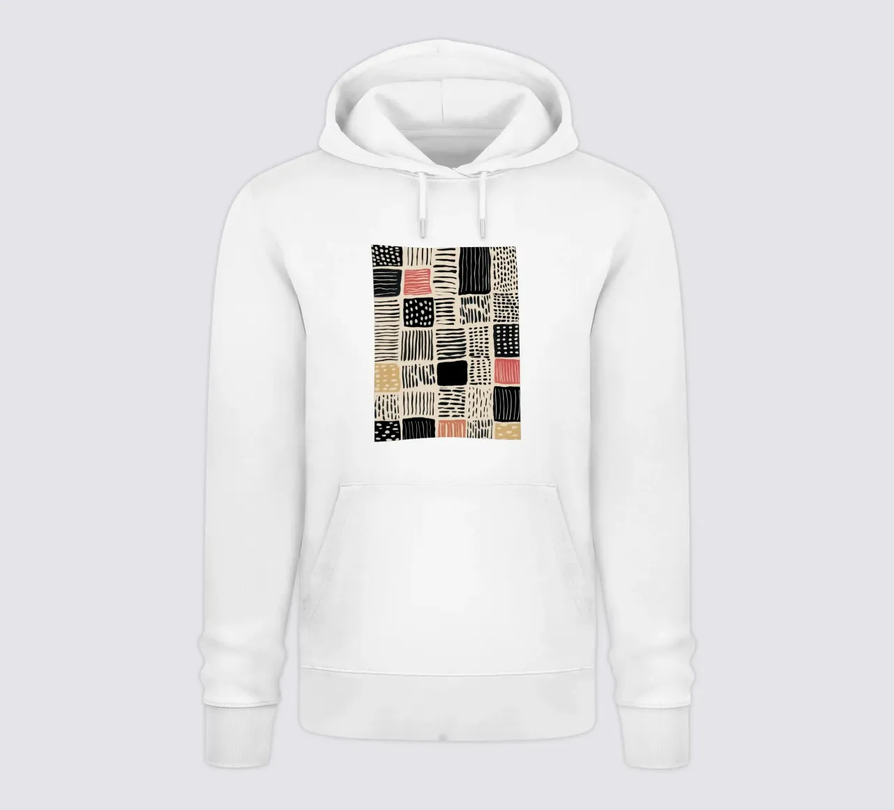 Ink Patchwork hoodie van Sienna Atelier