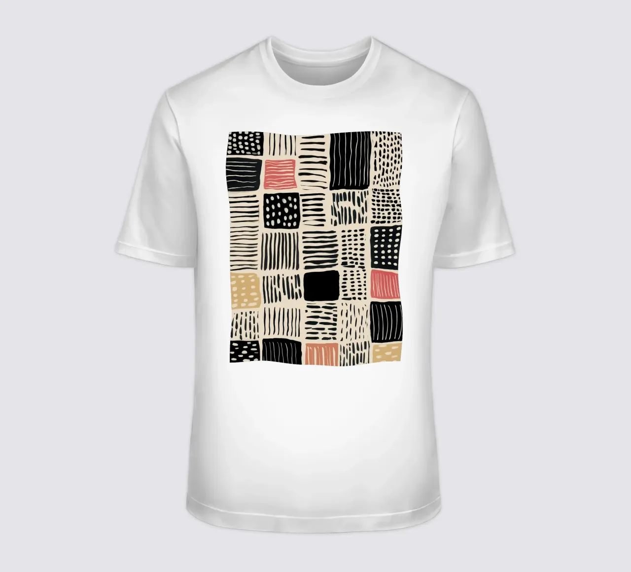 Ink Patchwork t-shirt van Sienna Atelier
