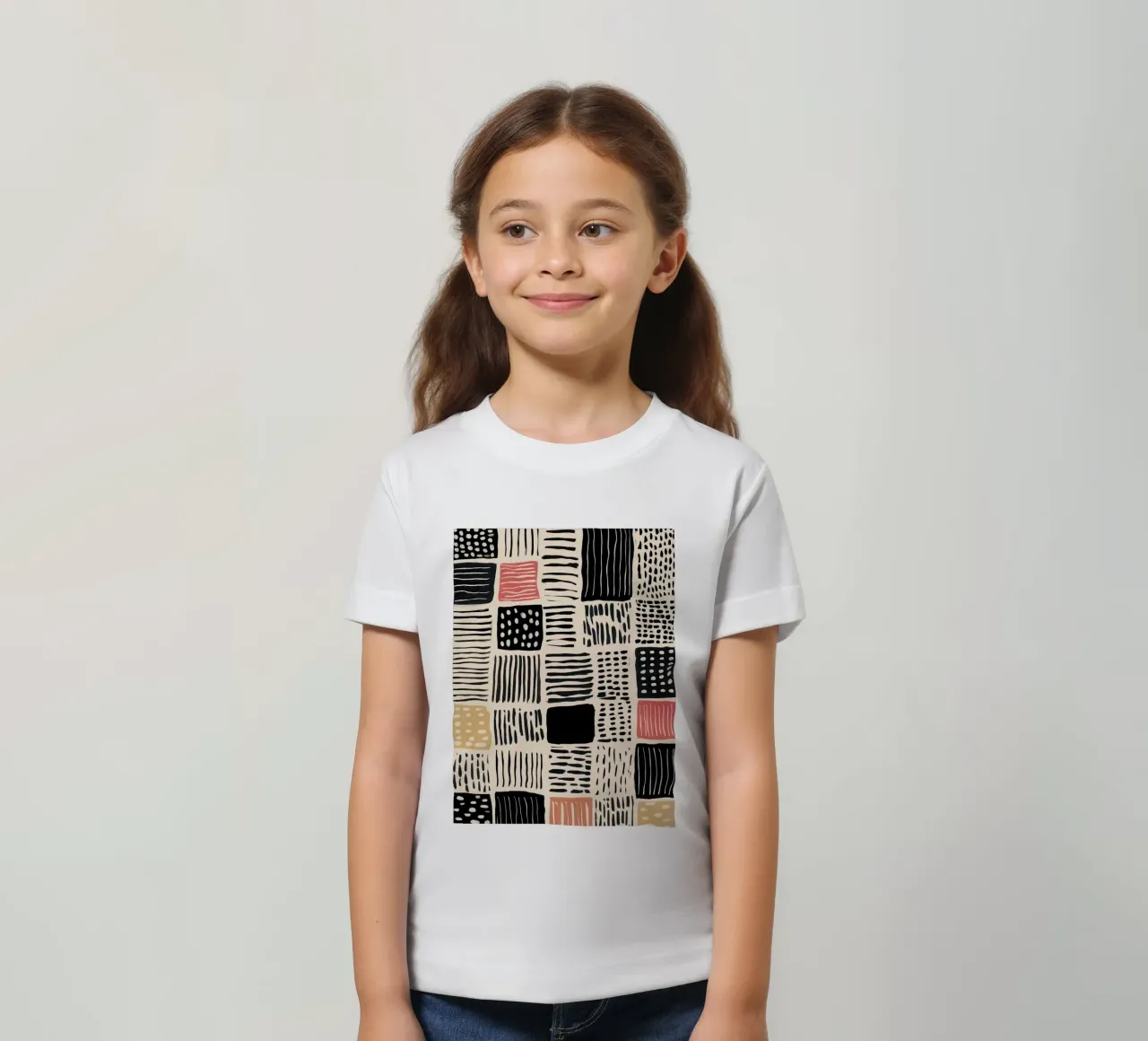 Ink Patchwork t-shirt bambini da Sienna Atelier