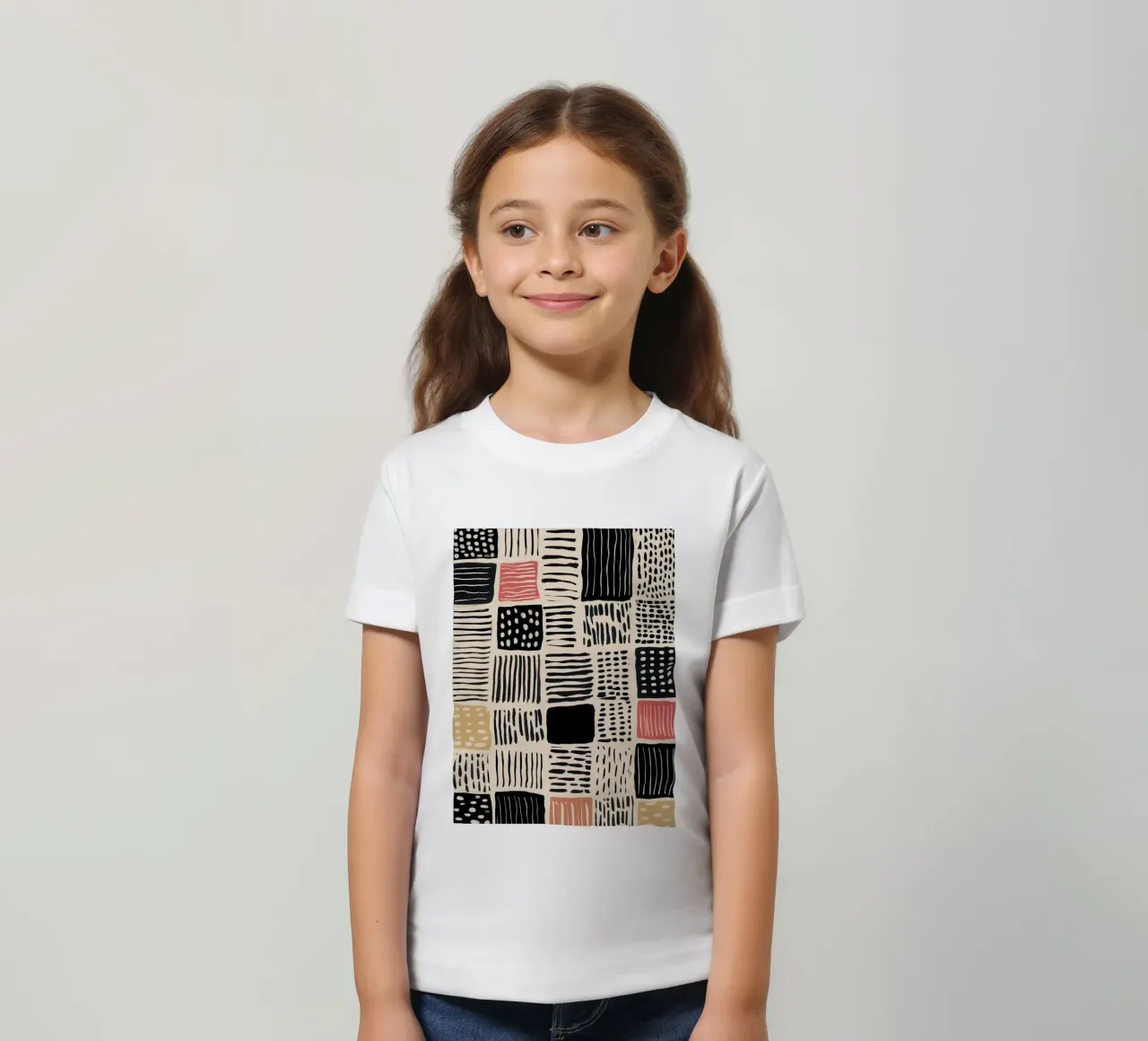 Ink Patchwork t-shirt bambini da Sienna Atelier