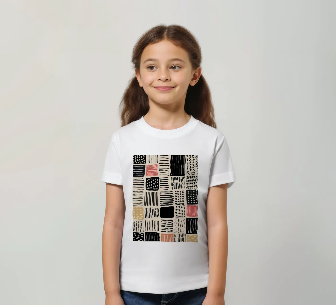 Ink Patchwork t-shirt bambini da Sienna Atelier