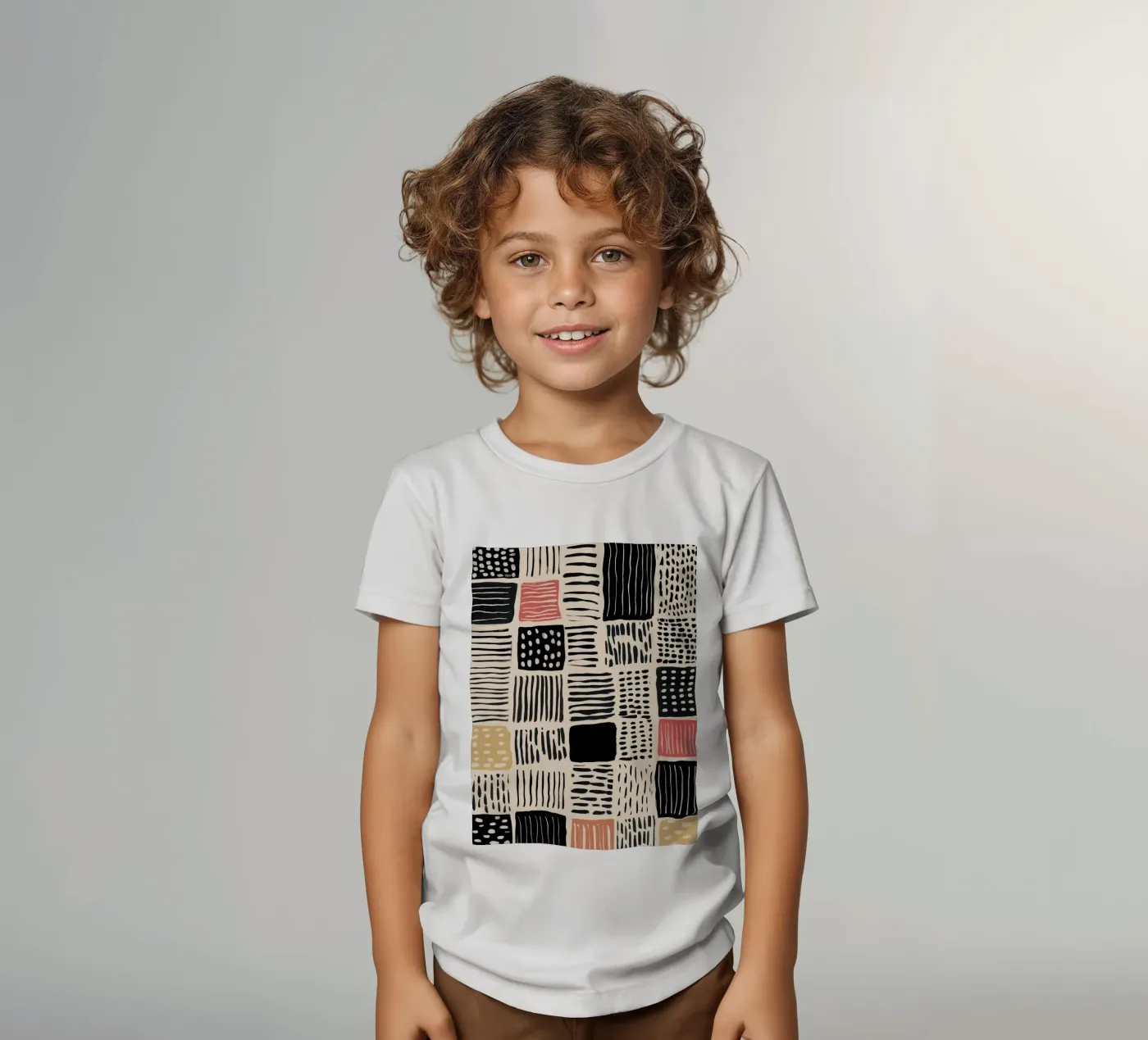 Ink Patchwork t-shirt bambini da Sienna Atelier