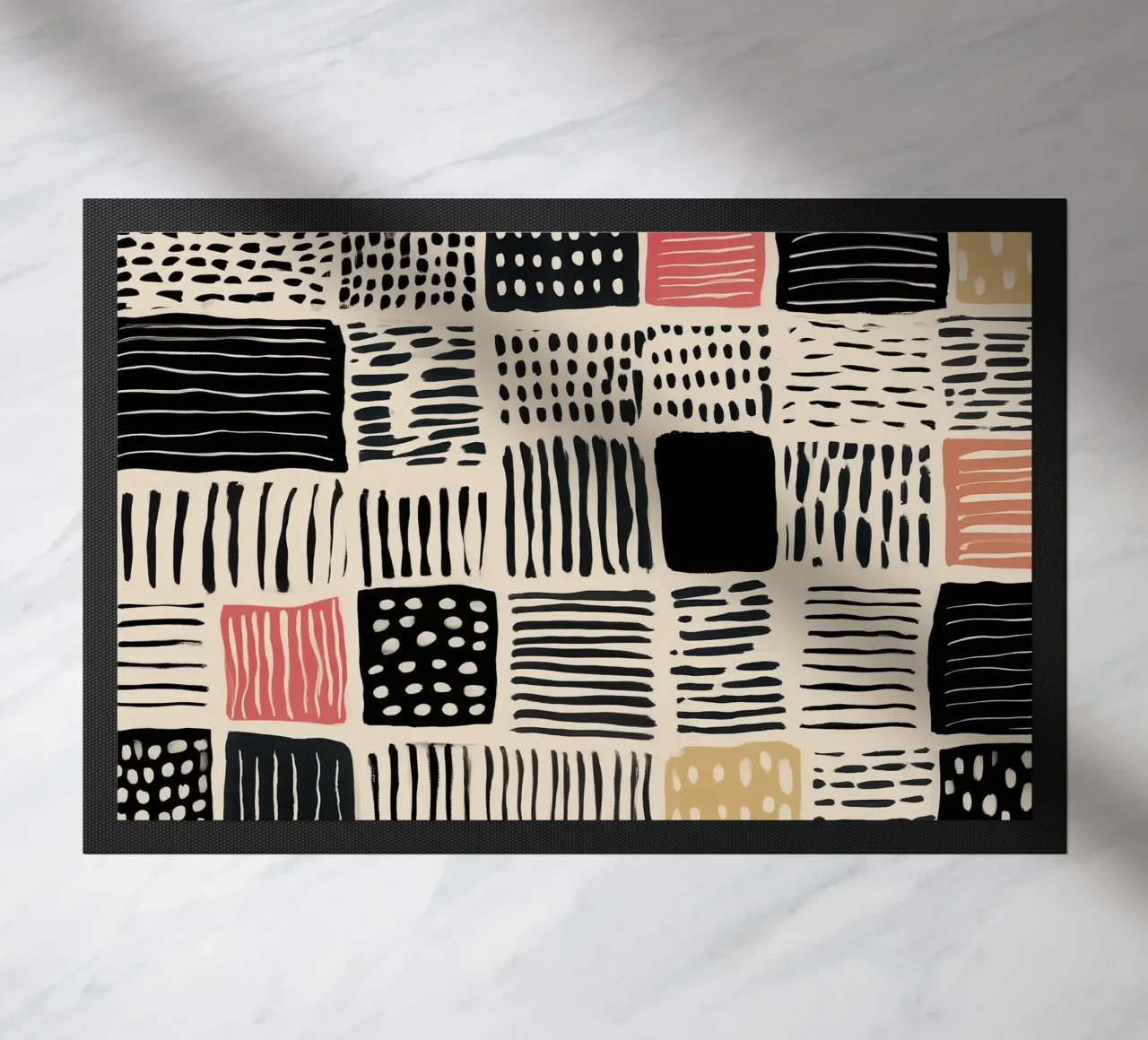 Ink Patchwork Fußmatte von Sienna Atelier