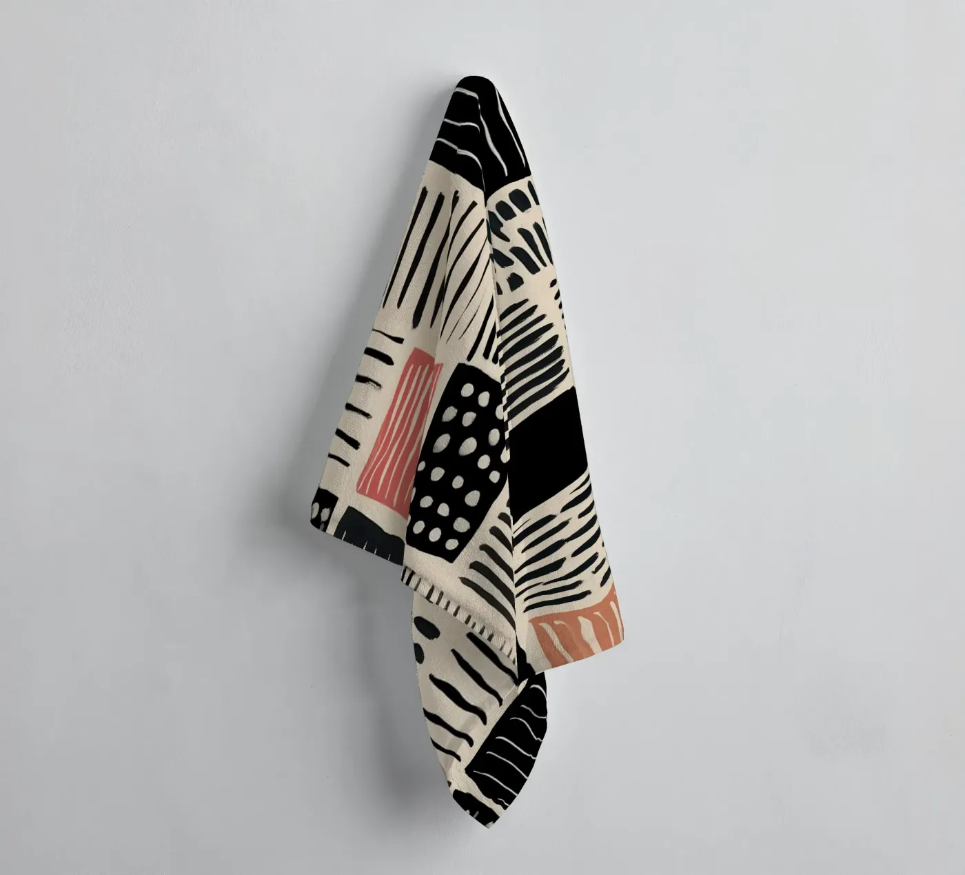 Ink Patchwork badhanddoek van Sienna Atelier