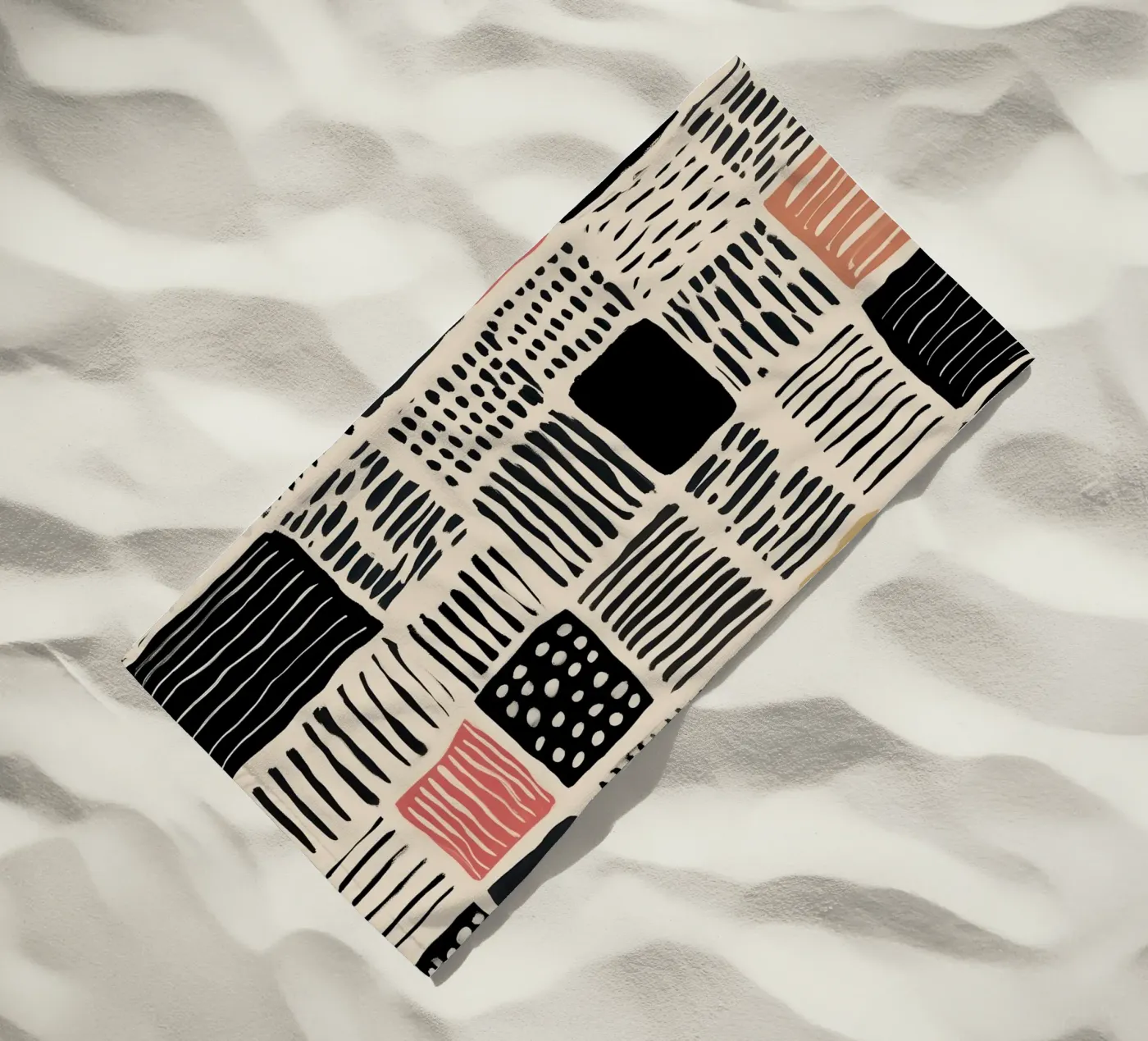 Ink Patchwork Strandtuch von Sienna Atelier