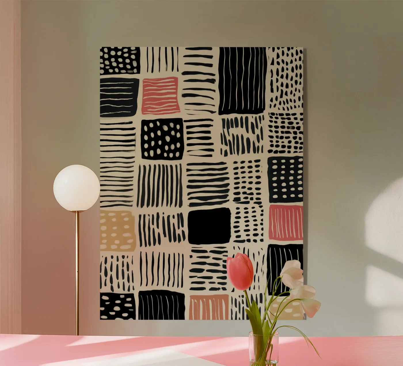 Ink Patchwork plexiglas de Sienna Atelier