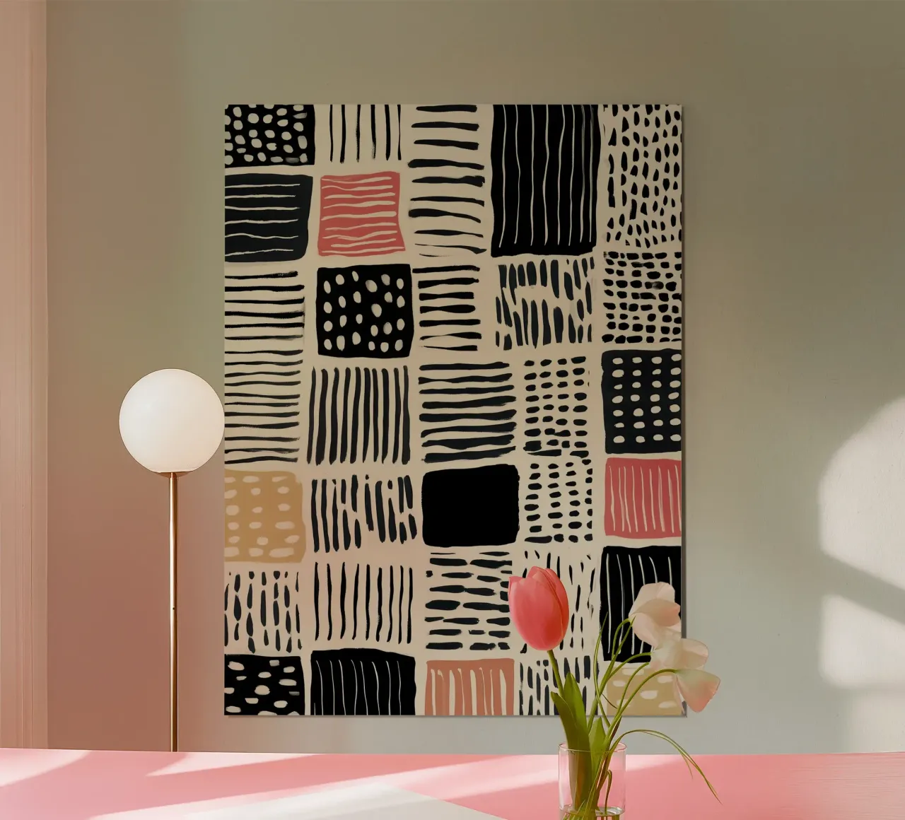 Ink Patchwork Poster von Sienna Atelier