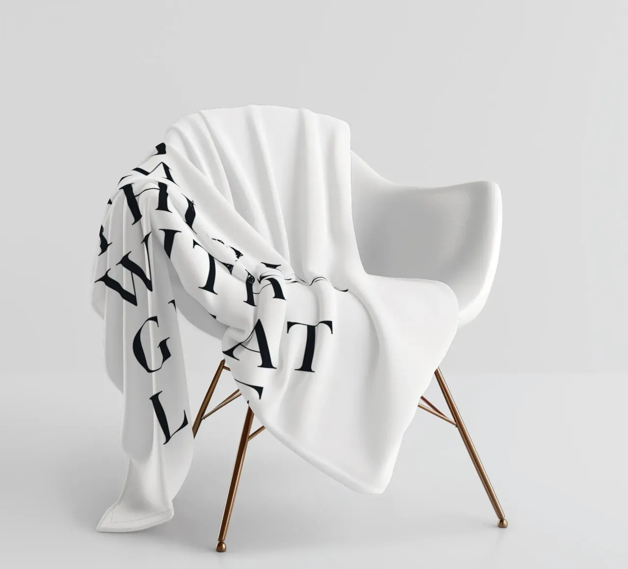 Inspiring quote in a minimalist style fleece blanket by Whole©