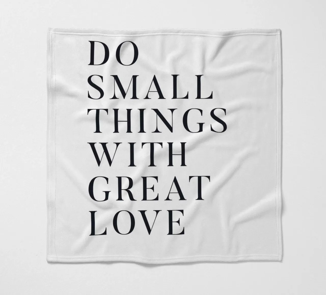 Inspiring quote in a minimalist style fleece blanket by Whole©
