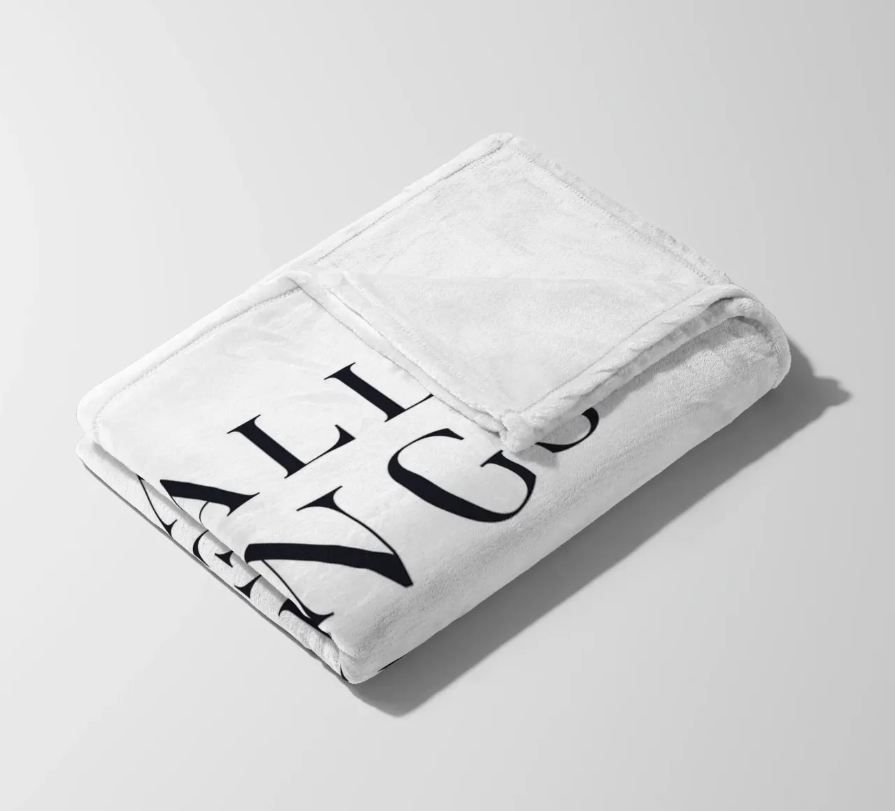 Inspiring quote in a minimalist style fleece blanket by Whole©