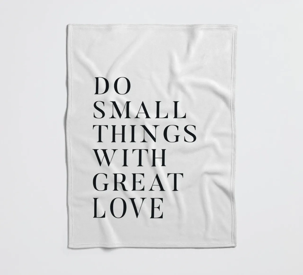 Inspiring quote in a minimalist style fleece blanket by Whole©