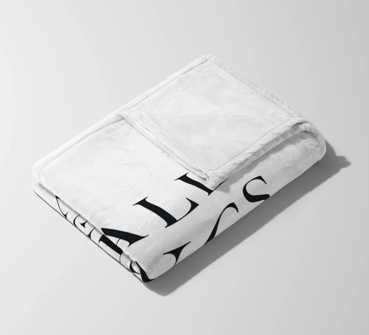 Inspiring quote in a minimalist style fleece blanket by Whole©