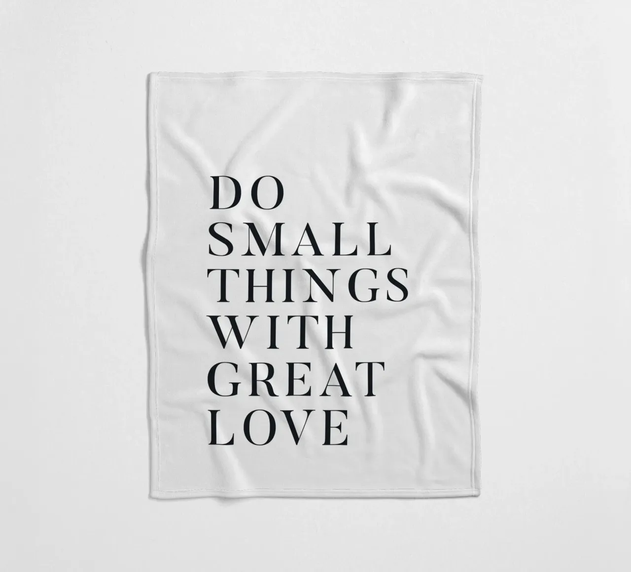 Inspiring quote in a minimalist style fleece blanket by Whole©
