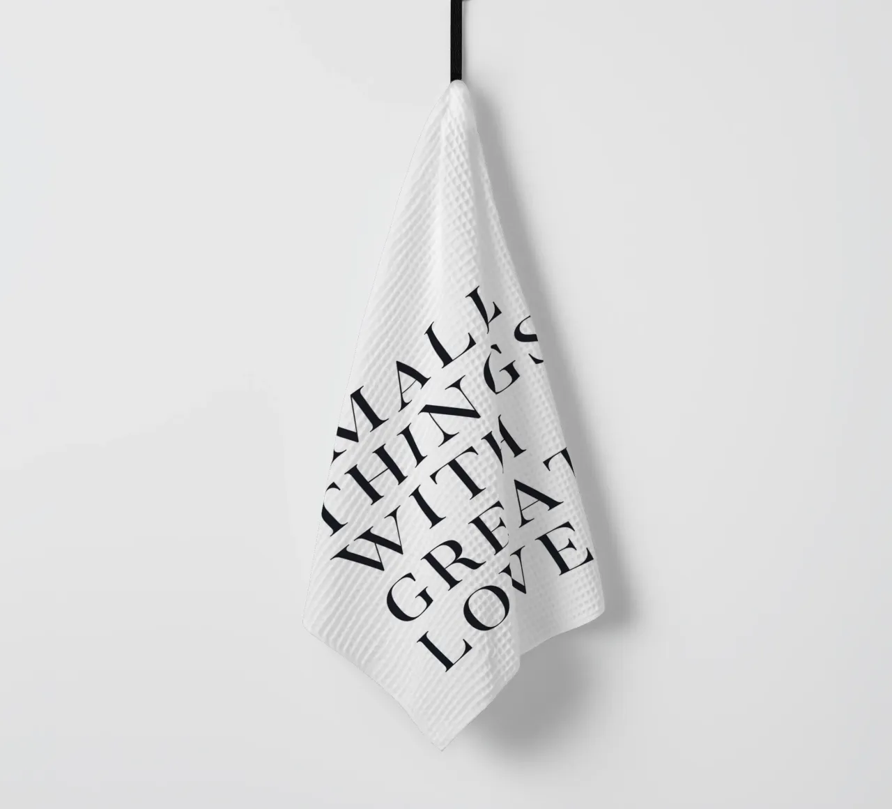 Inspirerende quote in een minimalistische stijl theedoek van Whole©