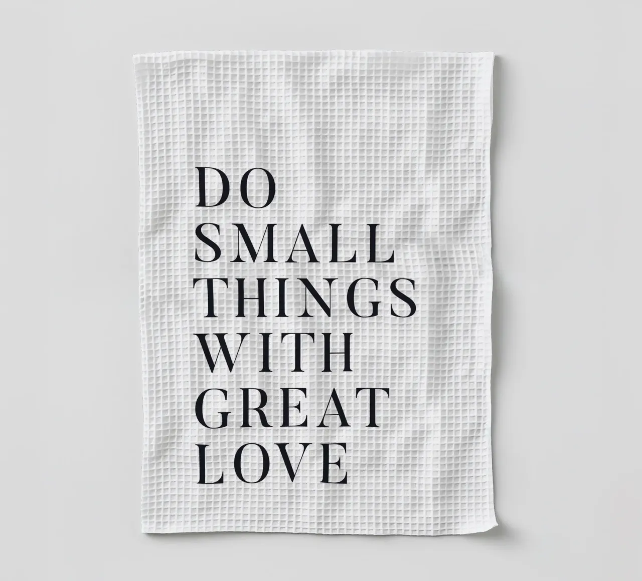 Inspirerende quote in een minimalistische stijl theedoek van Whole©