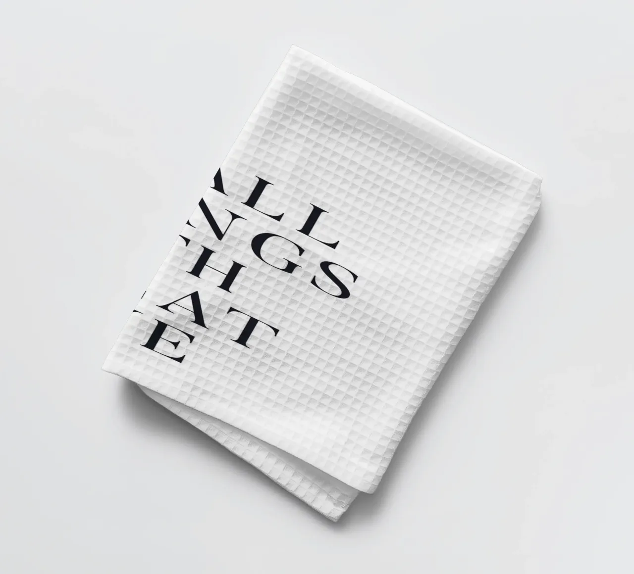 Inspirerende quote in een minimalistische stijl theedoek van Whole©