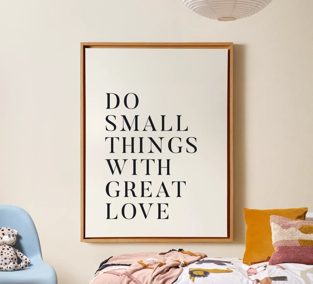 Inspiring quote in a minimalist style canvas by Whole©