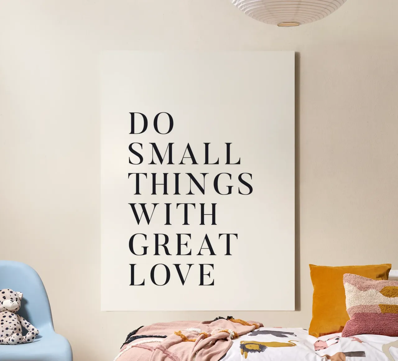 Inspiring quote in a minimalist style canvas by Whole©