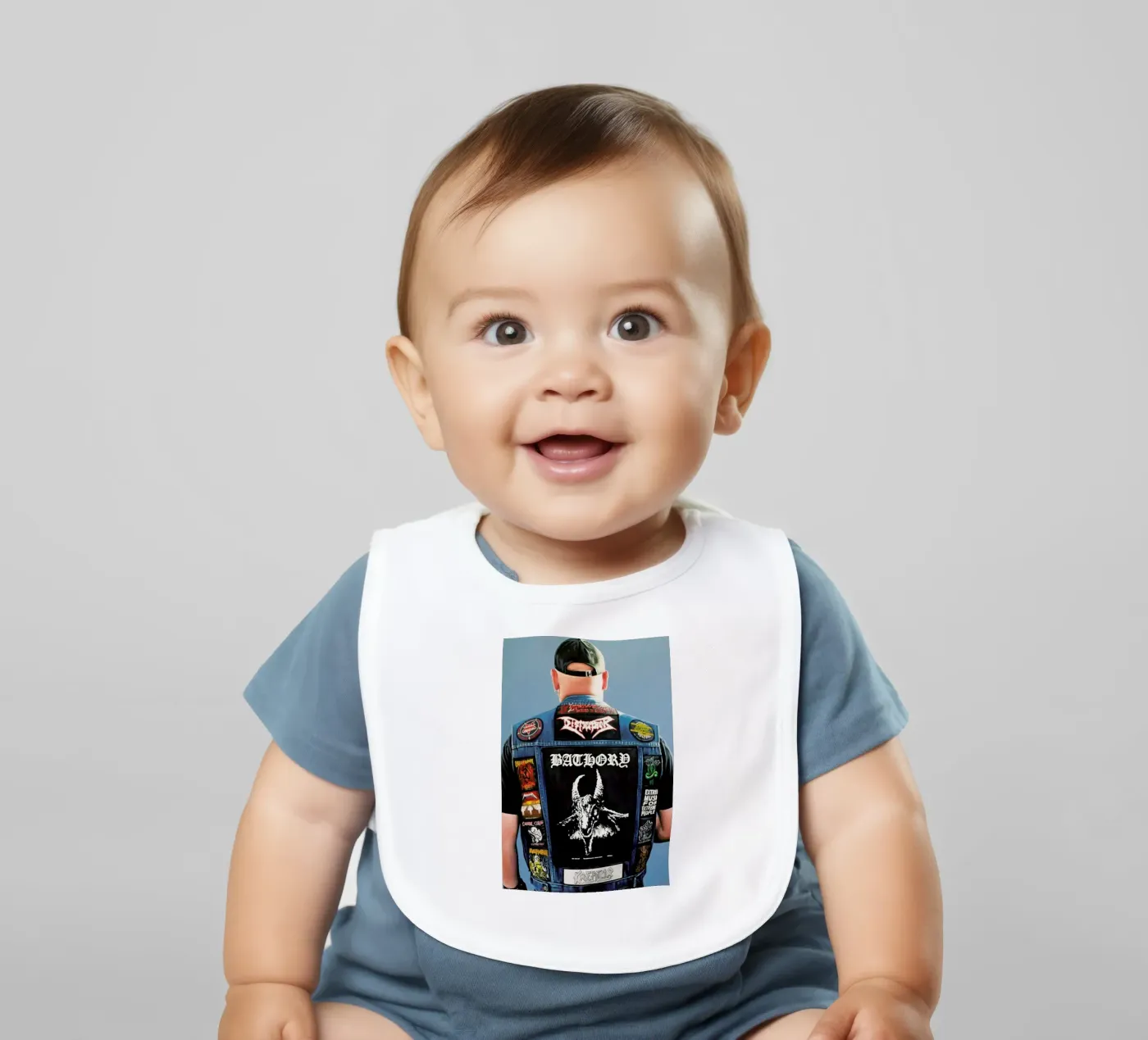 Hellveste 1 Babylätzchen von Jérôme Romain