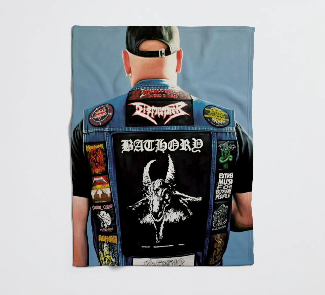 Hellveste 1 Fleecedecke von Jérôme Romain