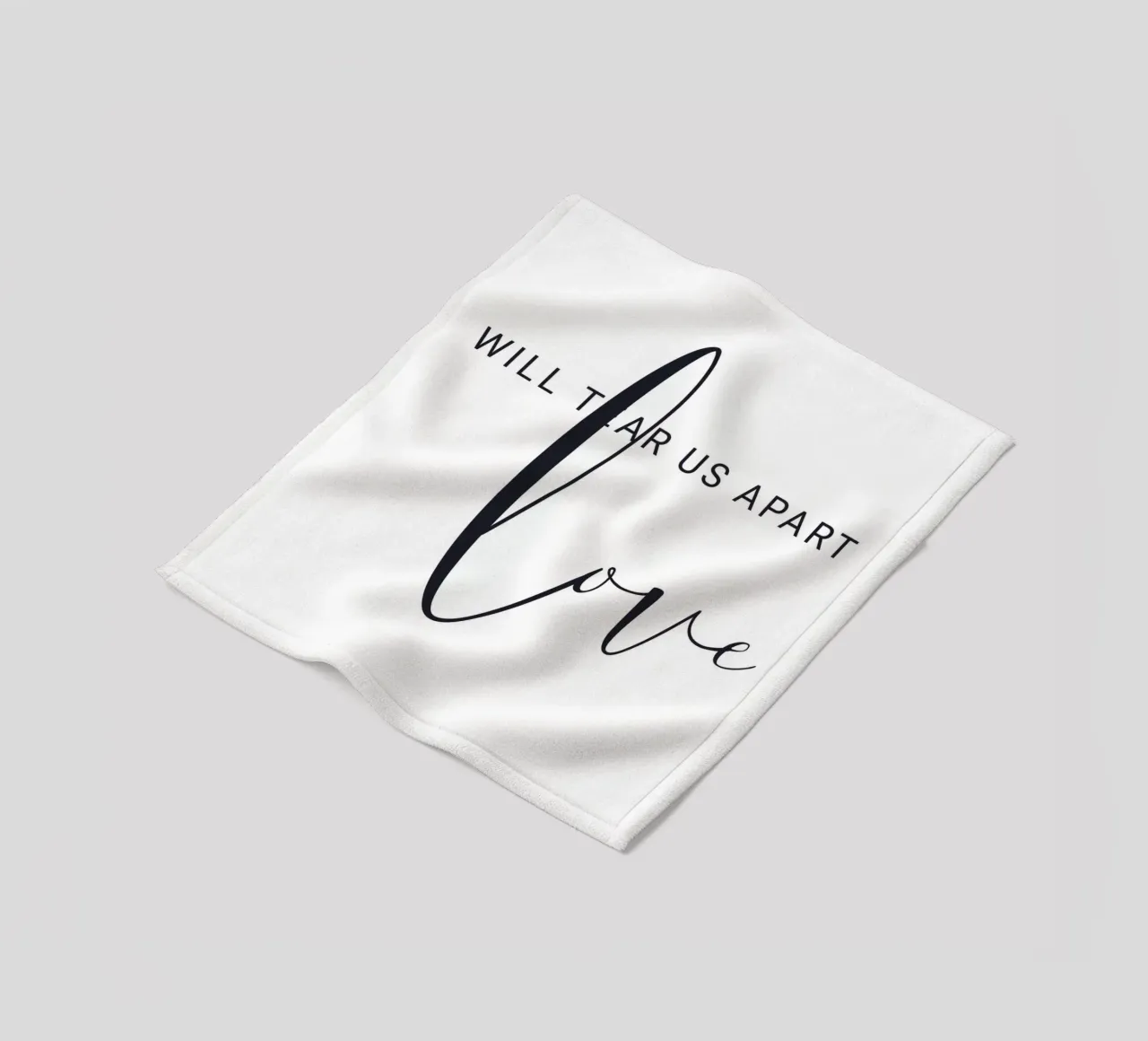 Modern typography - love and loss in design fleece blanket by Whole©