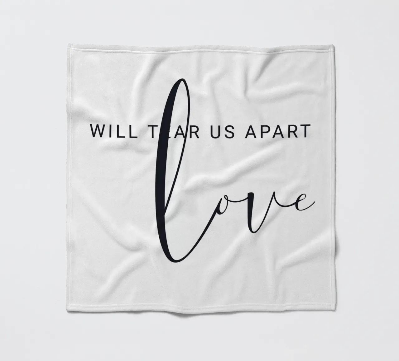 Modern typography - love and loss in design fleece blanket by Whole©