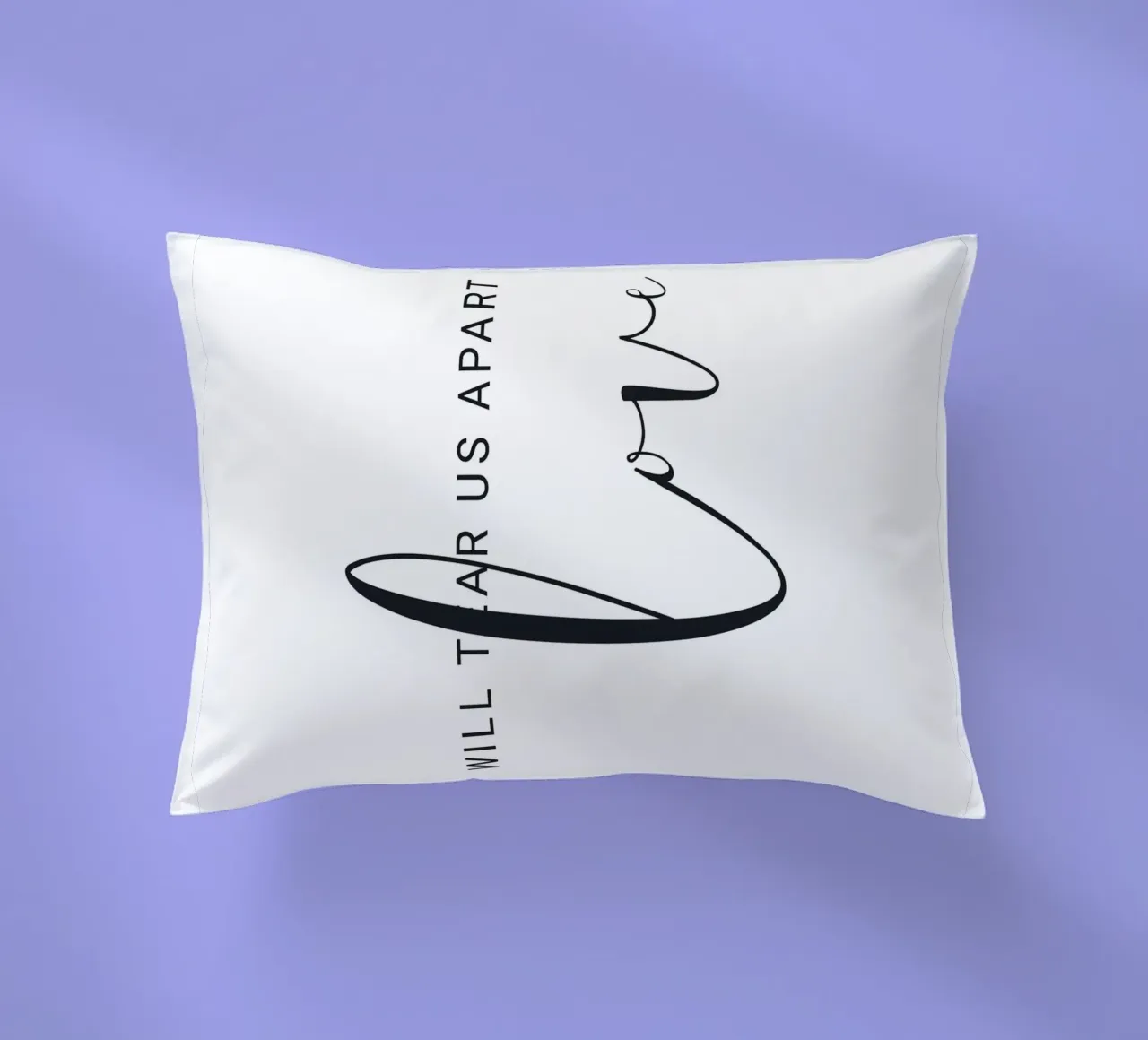 Modern typography - love and loss in design decorative cushion by Whole©