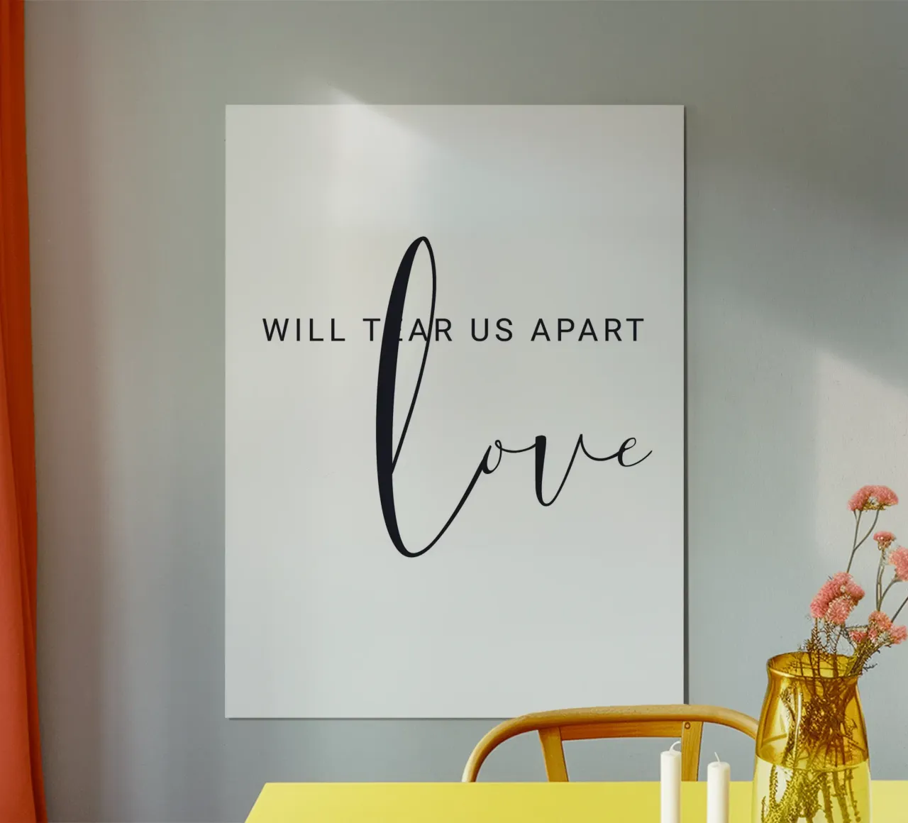 Tipografia moderna: amore e perdita nel design carta hahnemühle da Whole©
