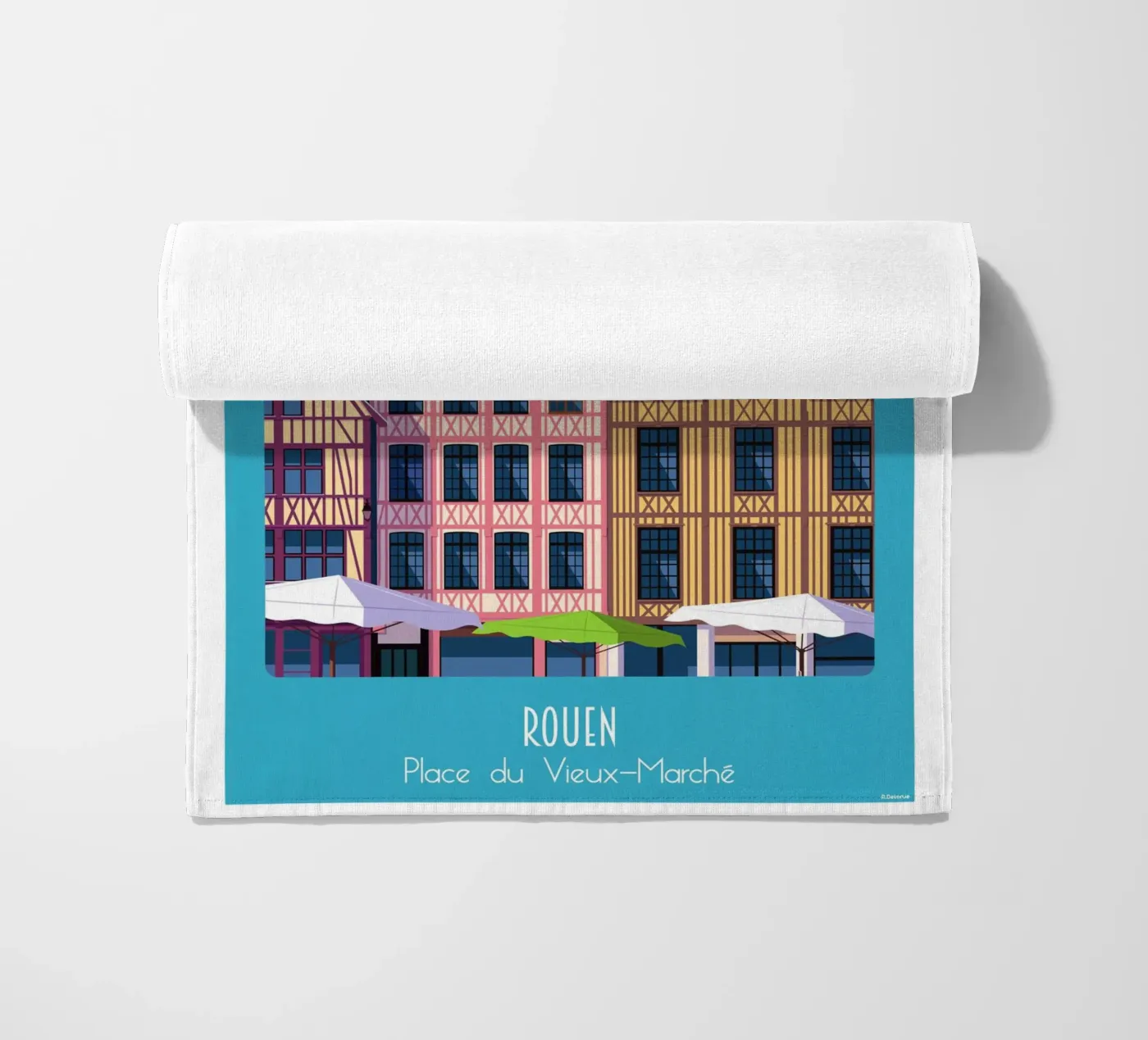 Rouen strandhanddoek van Raphaël Delerue