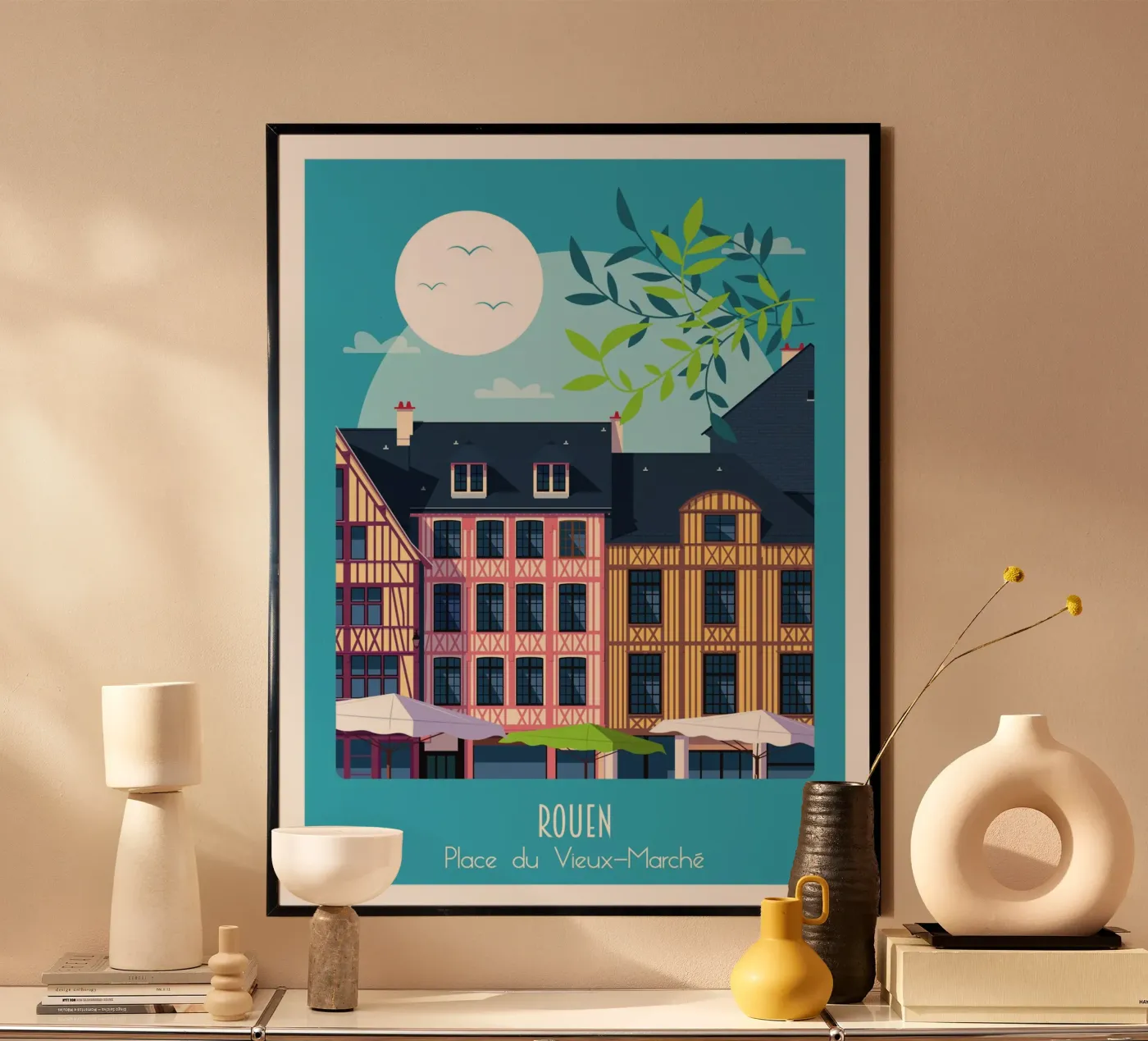 Rouen Poster von Raphaël Delerue