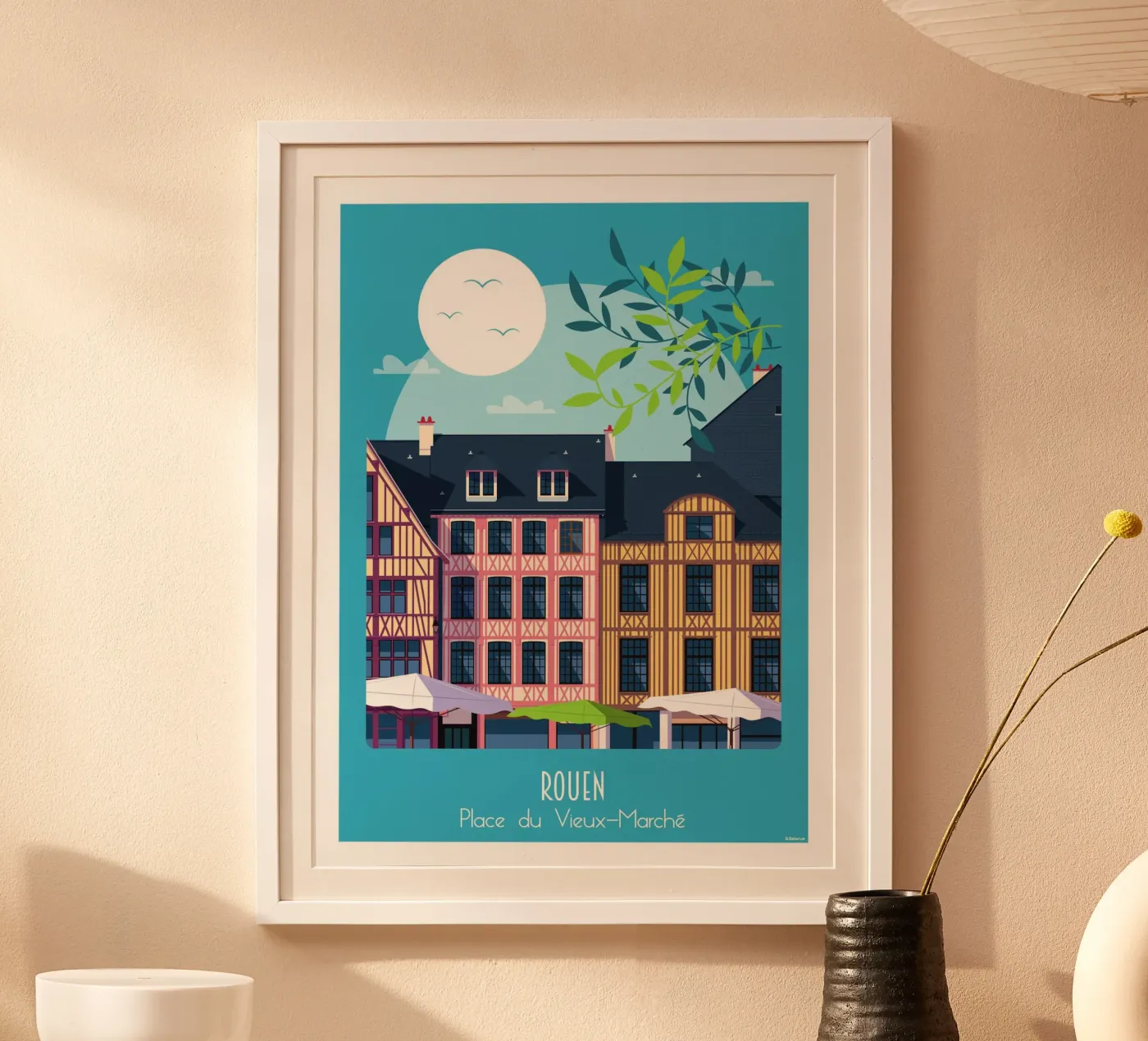 Rouen Poster von Raphaël Delerue