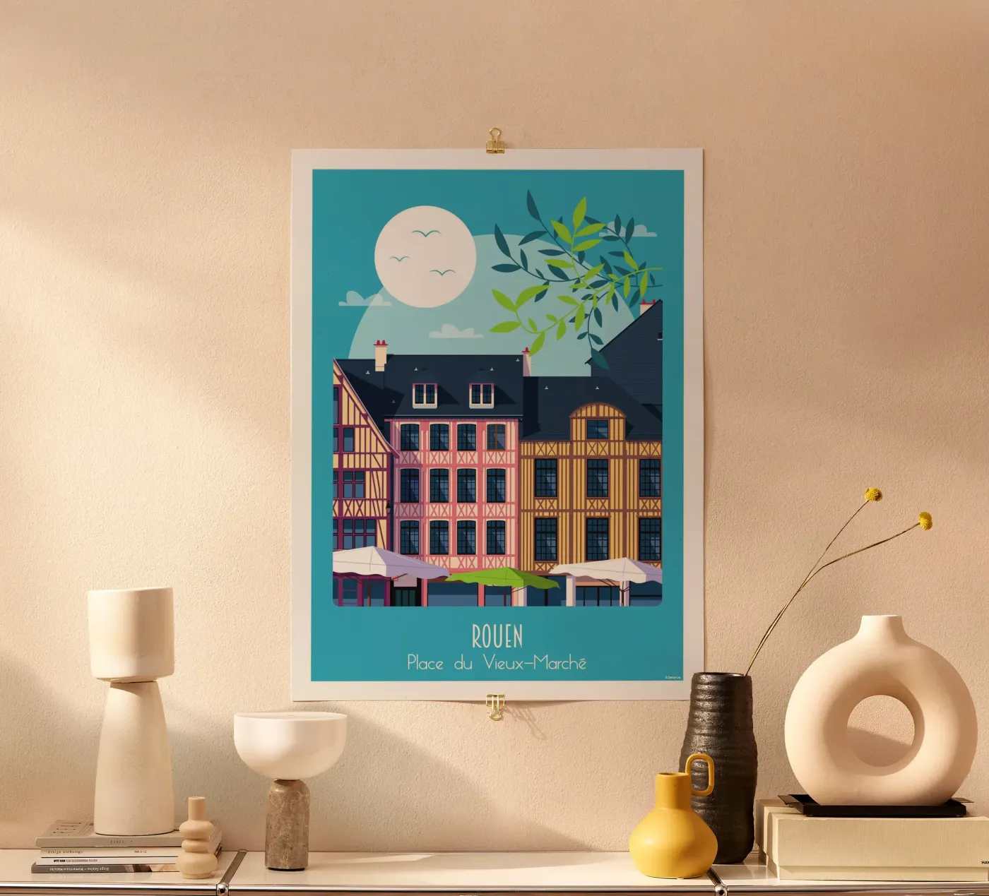 Rouen Poster von Raphaël Delerue