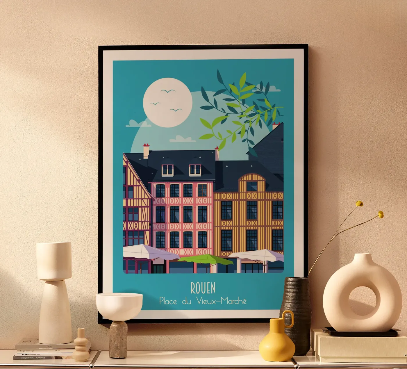Rouen Poster von Raphaël Delerue