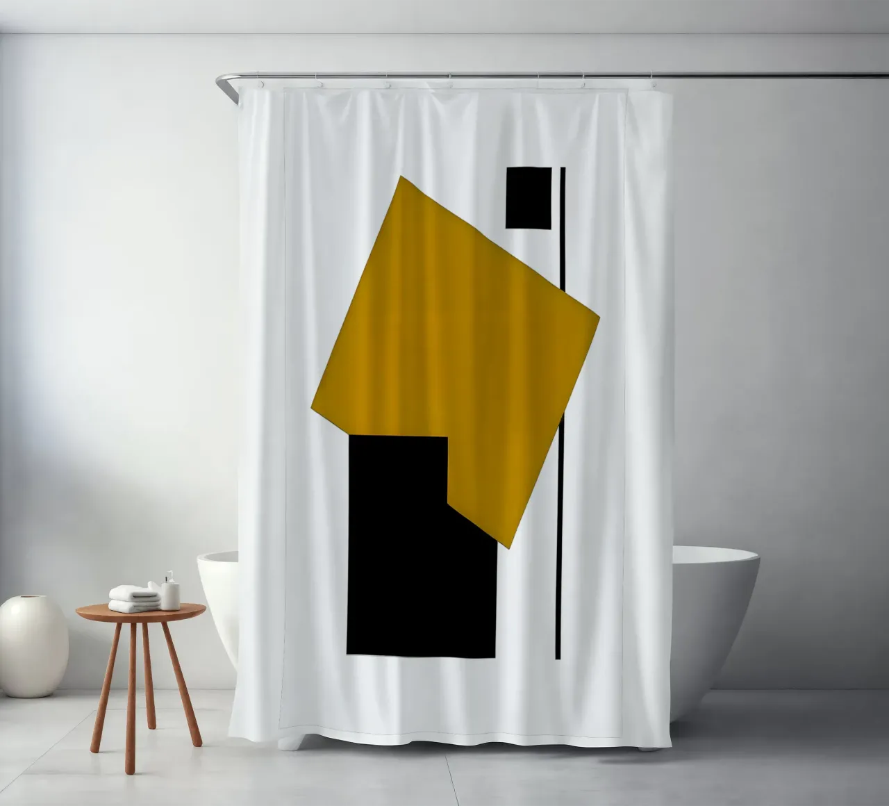 Abstract Form Sequence Duschvorhang von Sun Flower