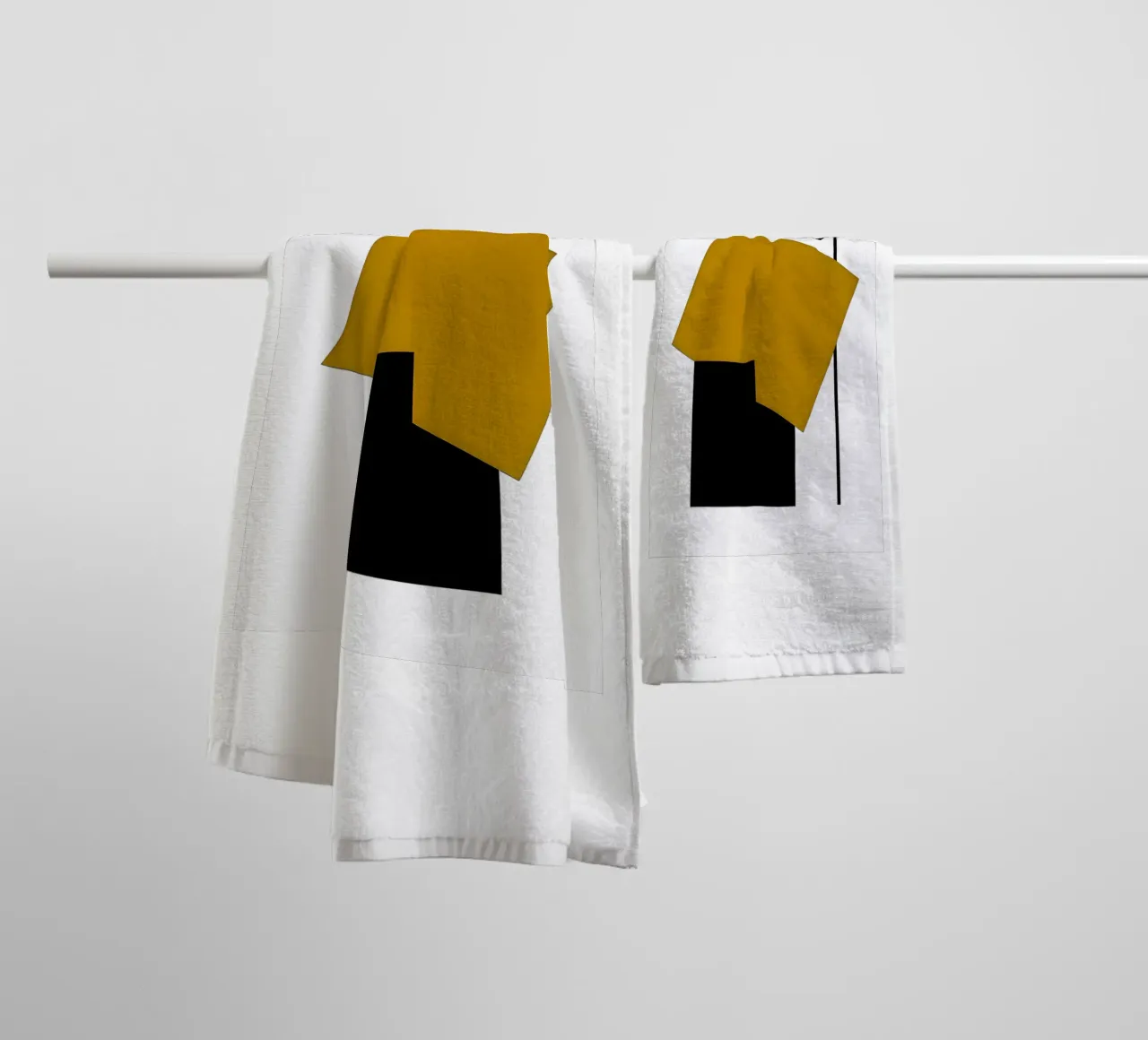 Abstract Form Sequence towel by Sun Flower