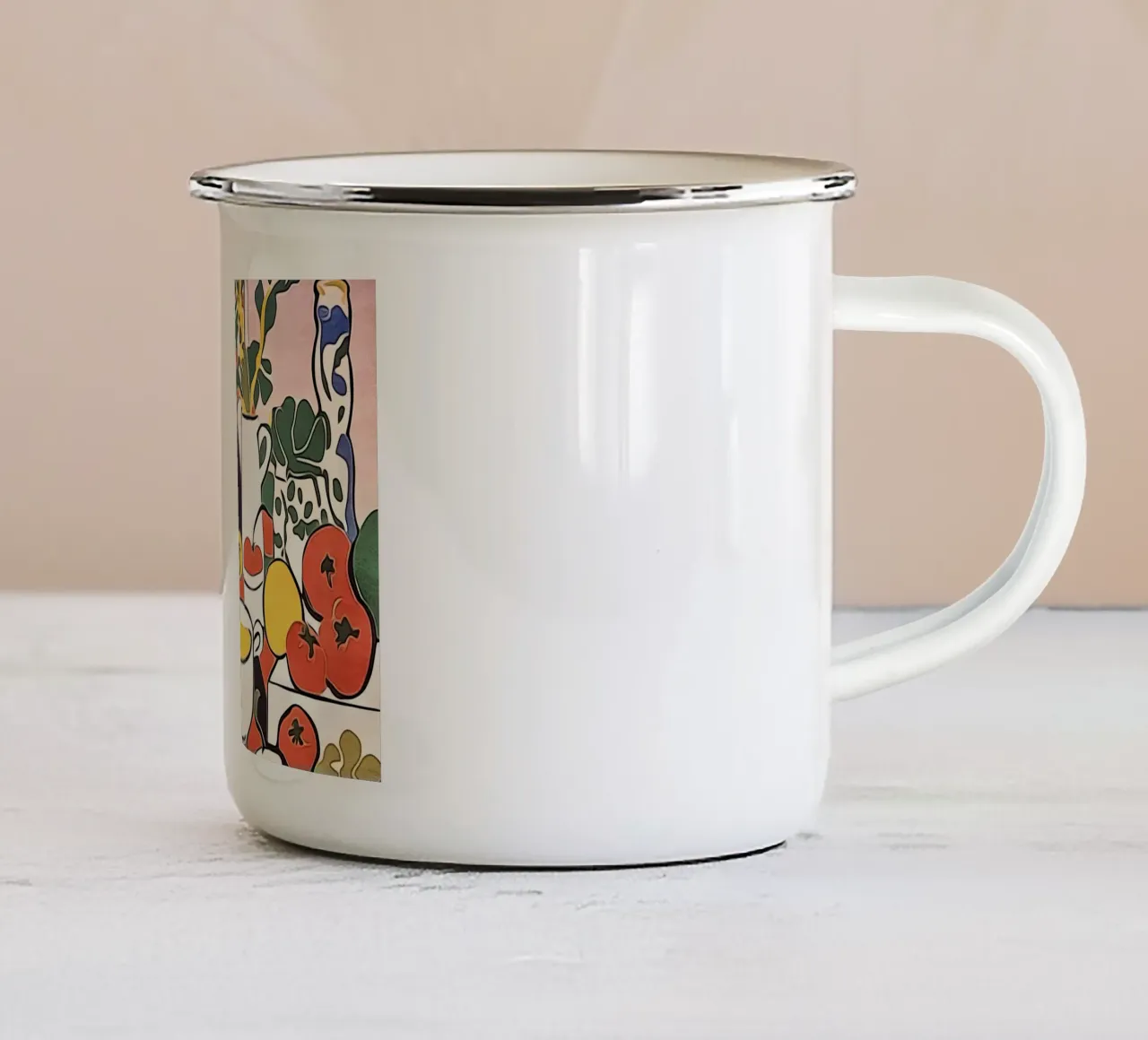 Pomodori in cucina tazza in smalto da ZAMART
