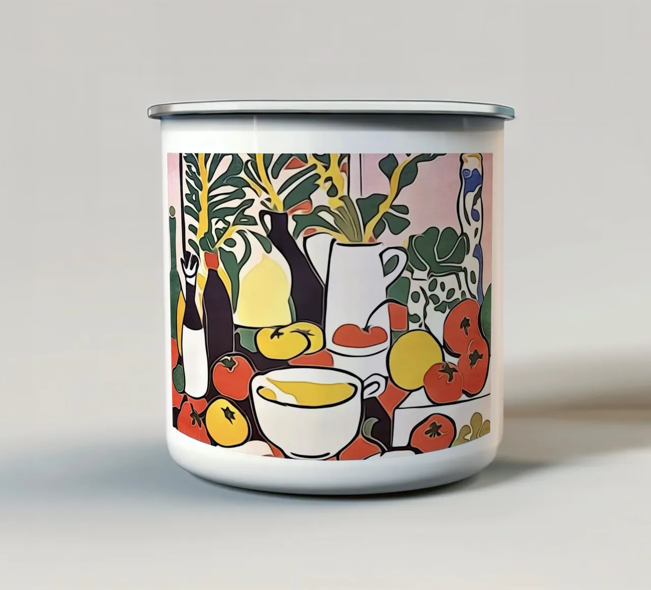 Pomodori in cucina tazza in smalto da ZAMART