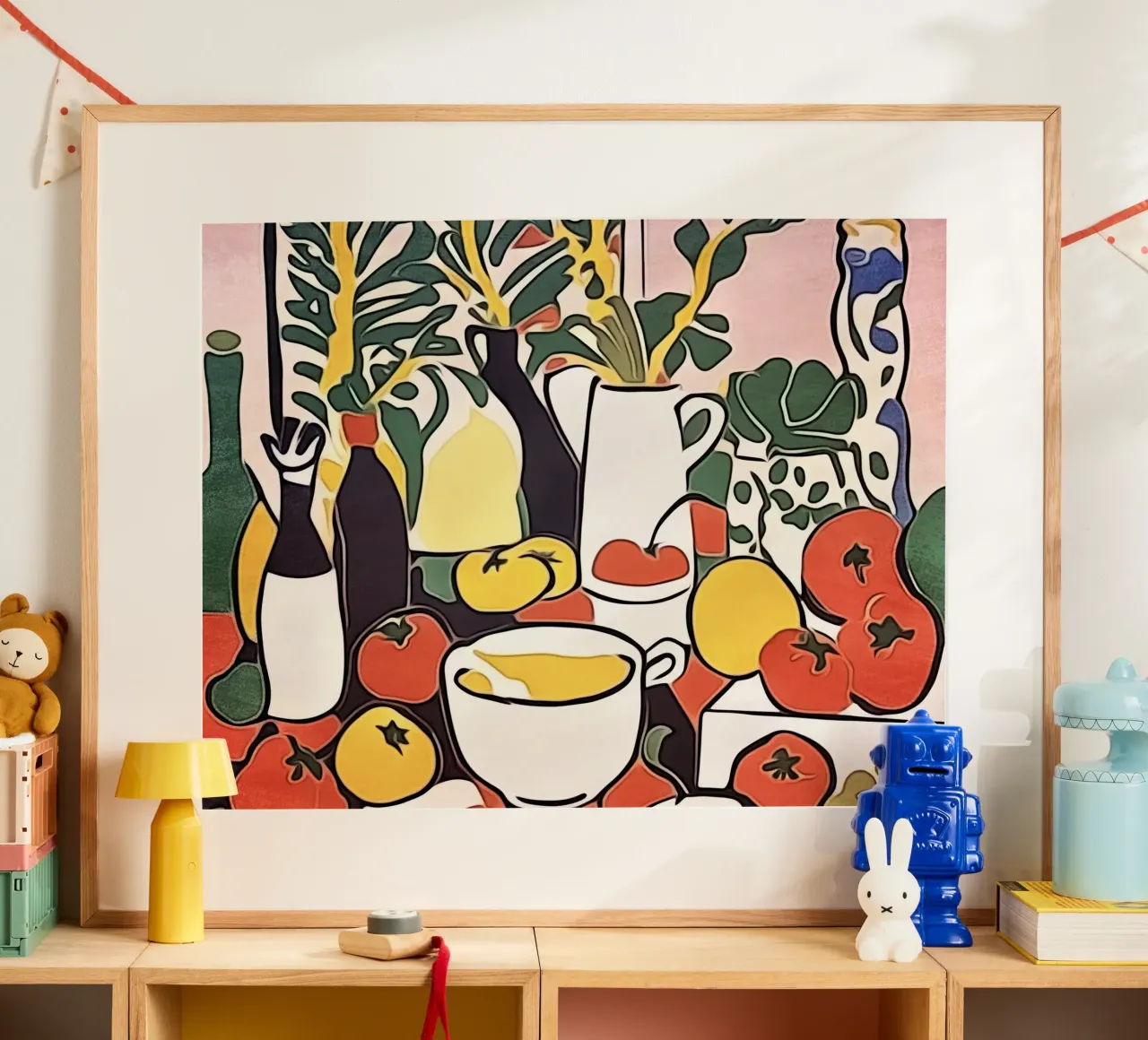 Pomodori in cucina poster con telaio in plastica da ZAMART