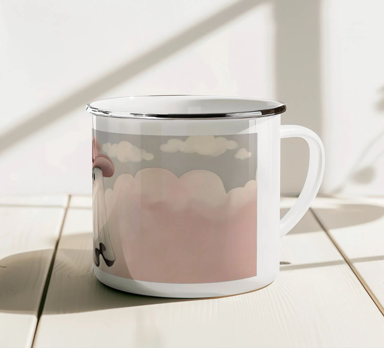 Salve Fantasma tazza in smalto da cafelab