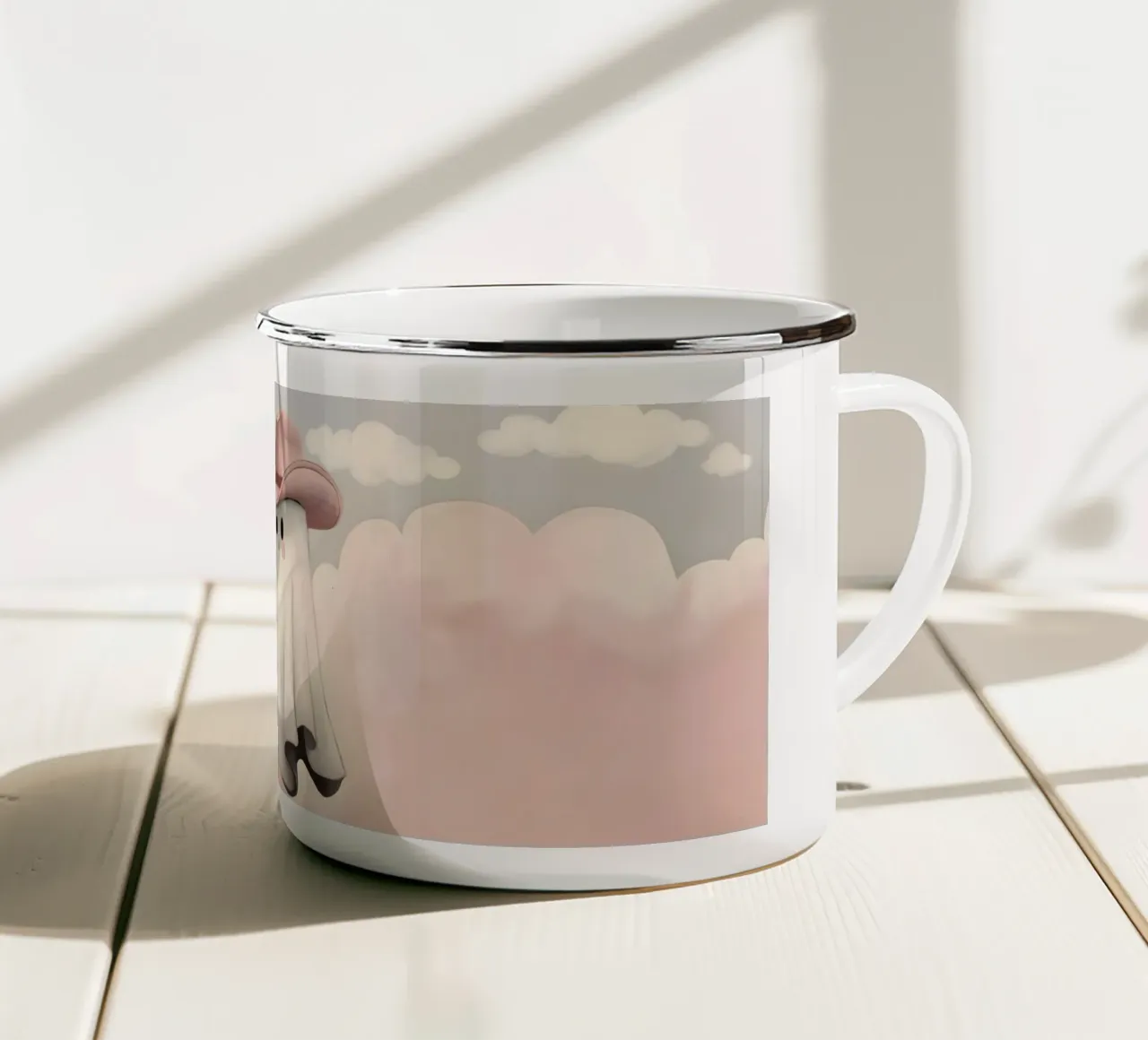 Salve Fantasma tazza in smalto da cafelab