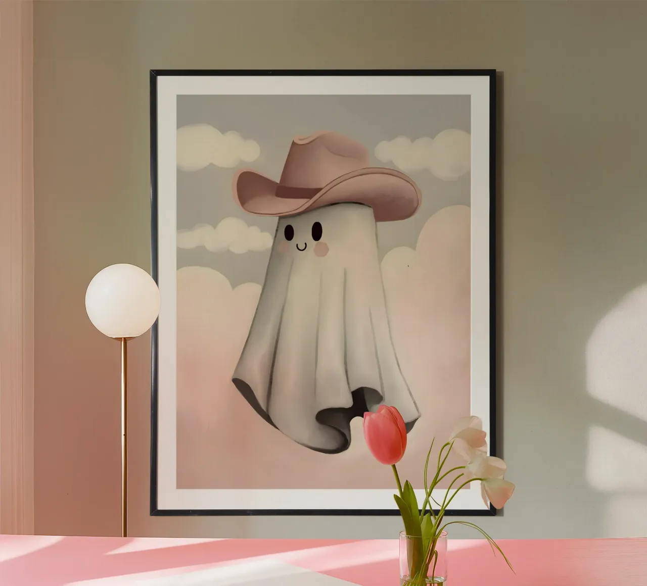 Salve Fantasma poster con telaio in plastica da cafelab
