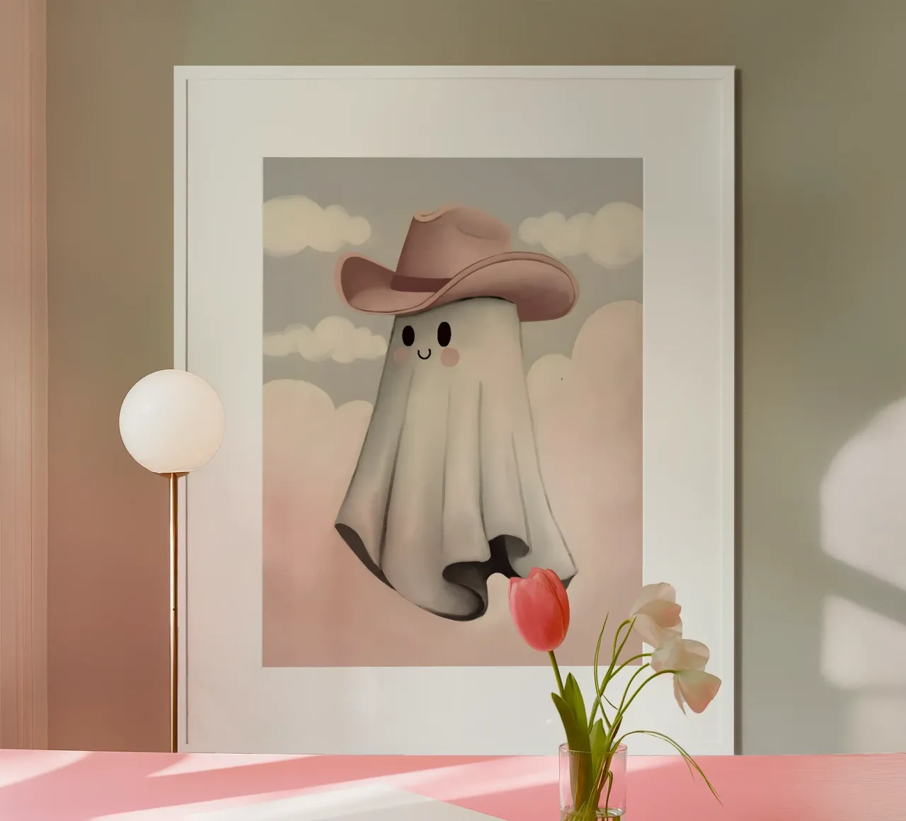 Salve Fantasma poster con telaio in plastica da cafelab